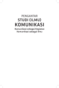 E-Book: PENGANTAR STUDI (ILMU) KOMUNIKASI
