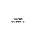 E-Book : TEORI-TEORI 
KOMUNIKATOR